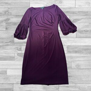 Lauren by Ralph Lauren purple work dress size 10